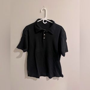 Agave Copper Black Polo Shirt Size L